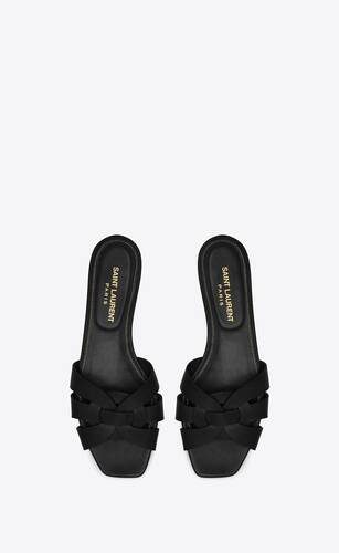 tribute flat sandals in smooth leather