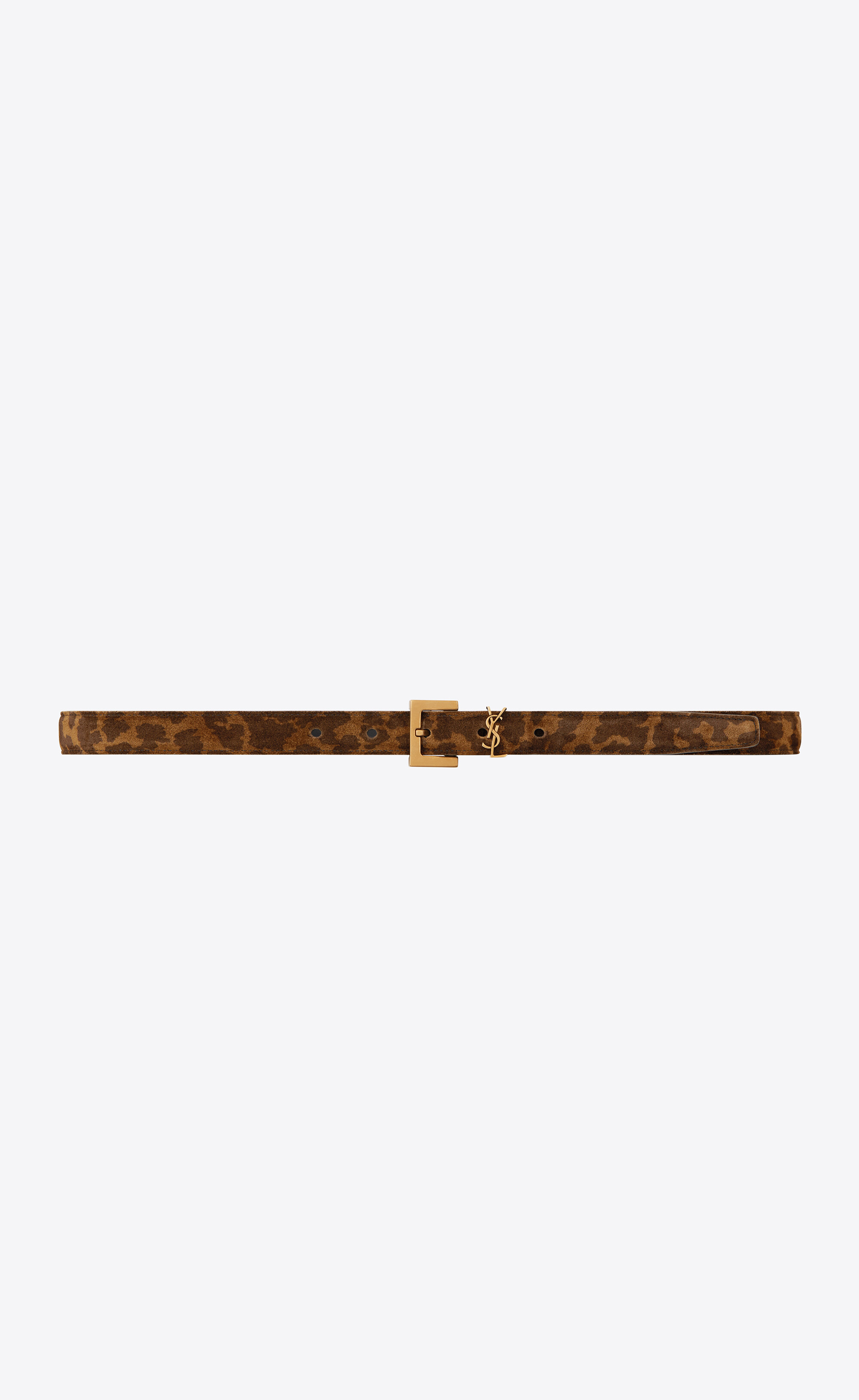 ysl leopard print belt