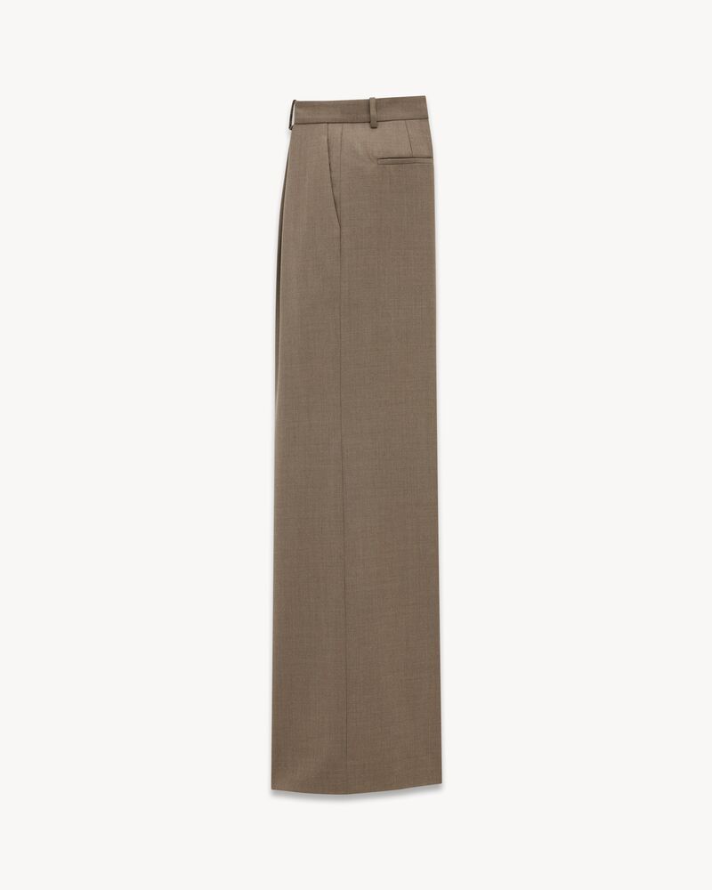 wide-leg pants in wool