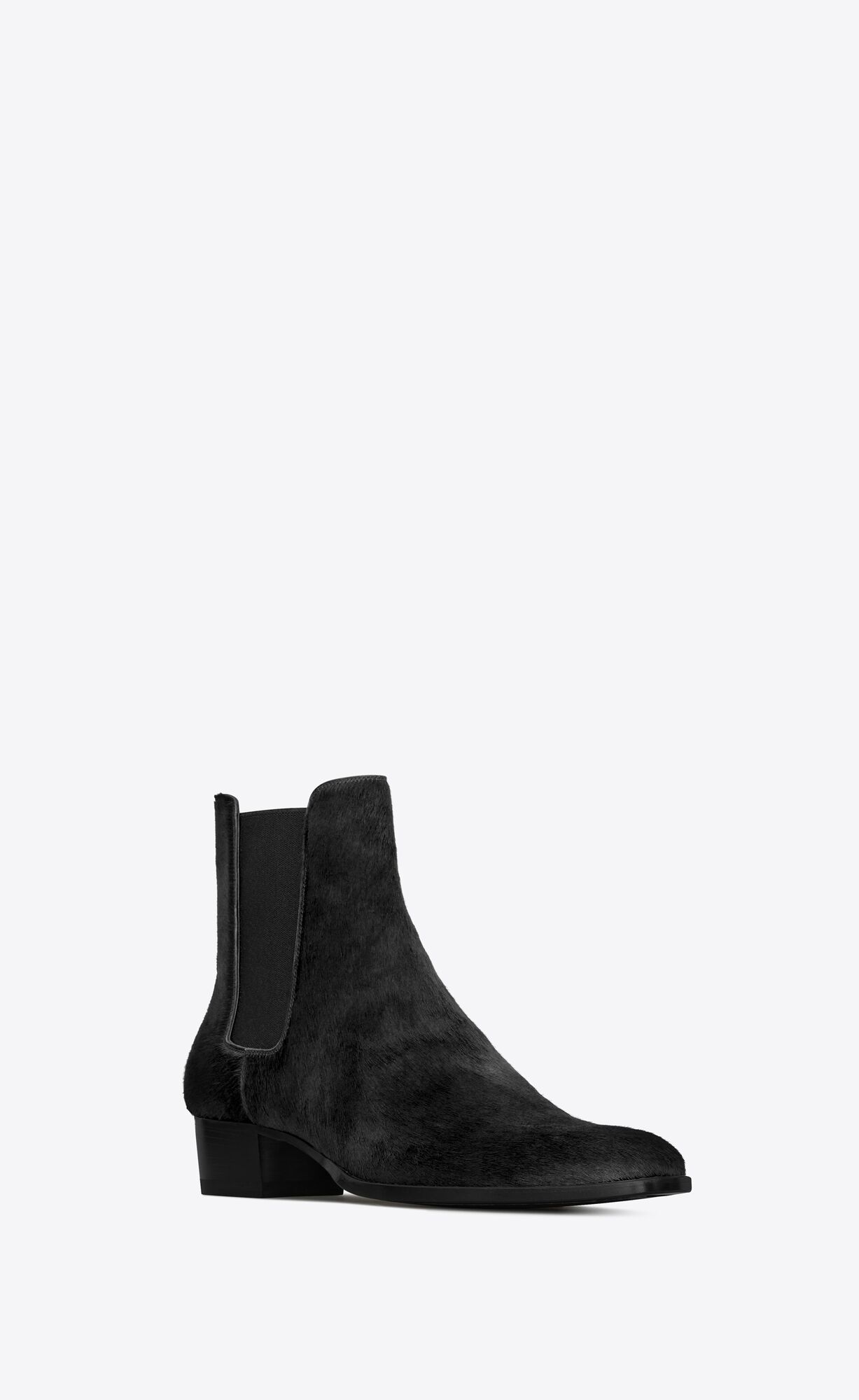 WYATT chelsea boots in pony-effect leather | Saint Laurent United States | YSL.com
