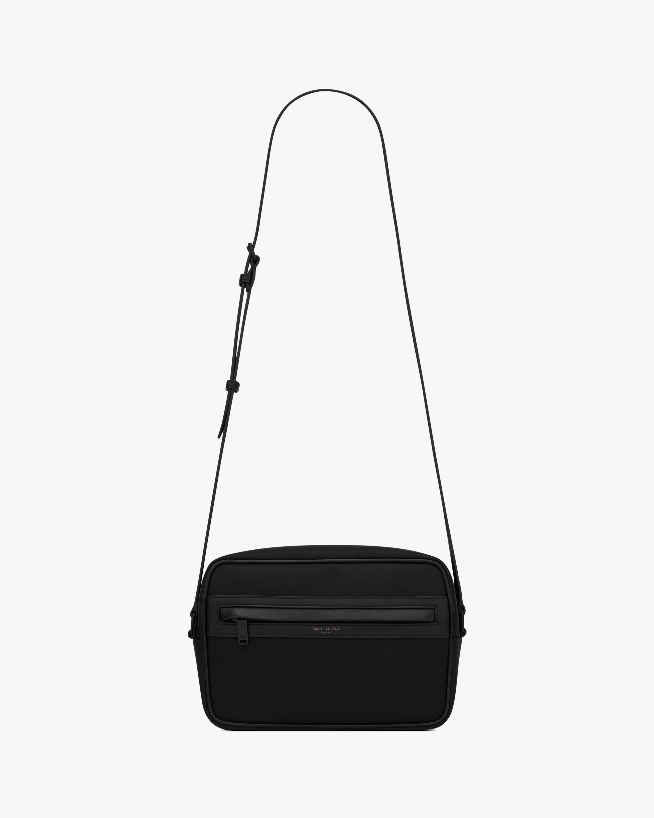 Camp camera bag in ECONYL® and lambskin