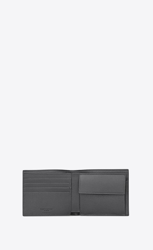 Saint Laurent Men's East/West Leather Wallet