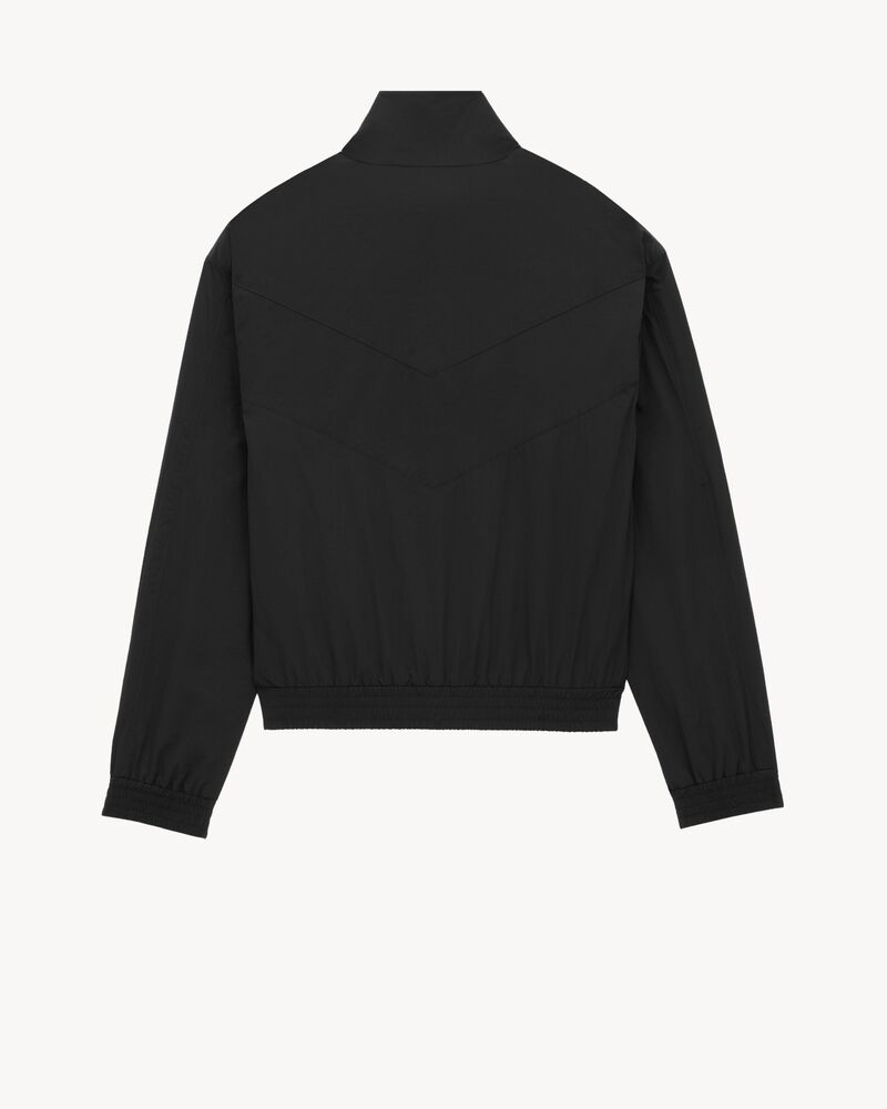 SAINT LAURENT blouson in crinkled nylon