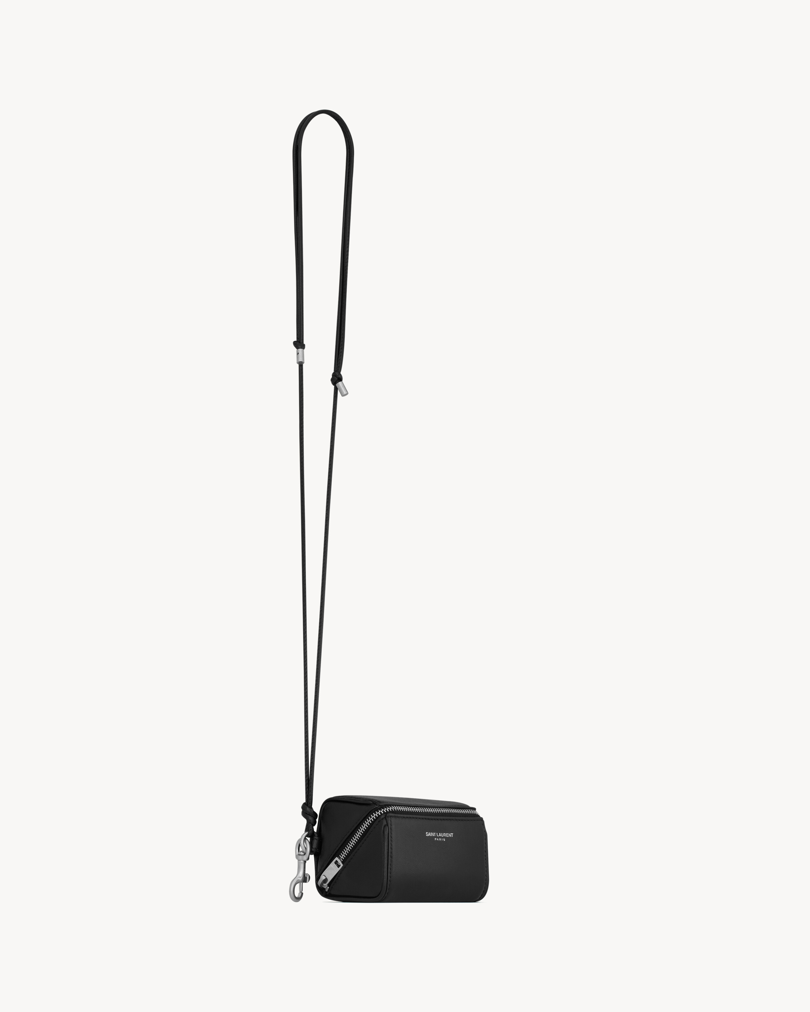 SAINT LAURENT PARIS FRAGMENTS zipped box in lambskin