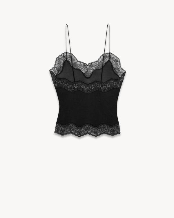 Top in jersey voile | Saint Laurent | YSL.com