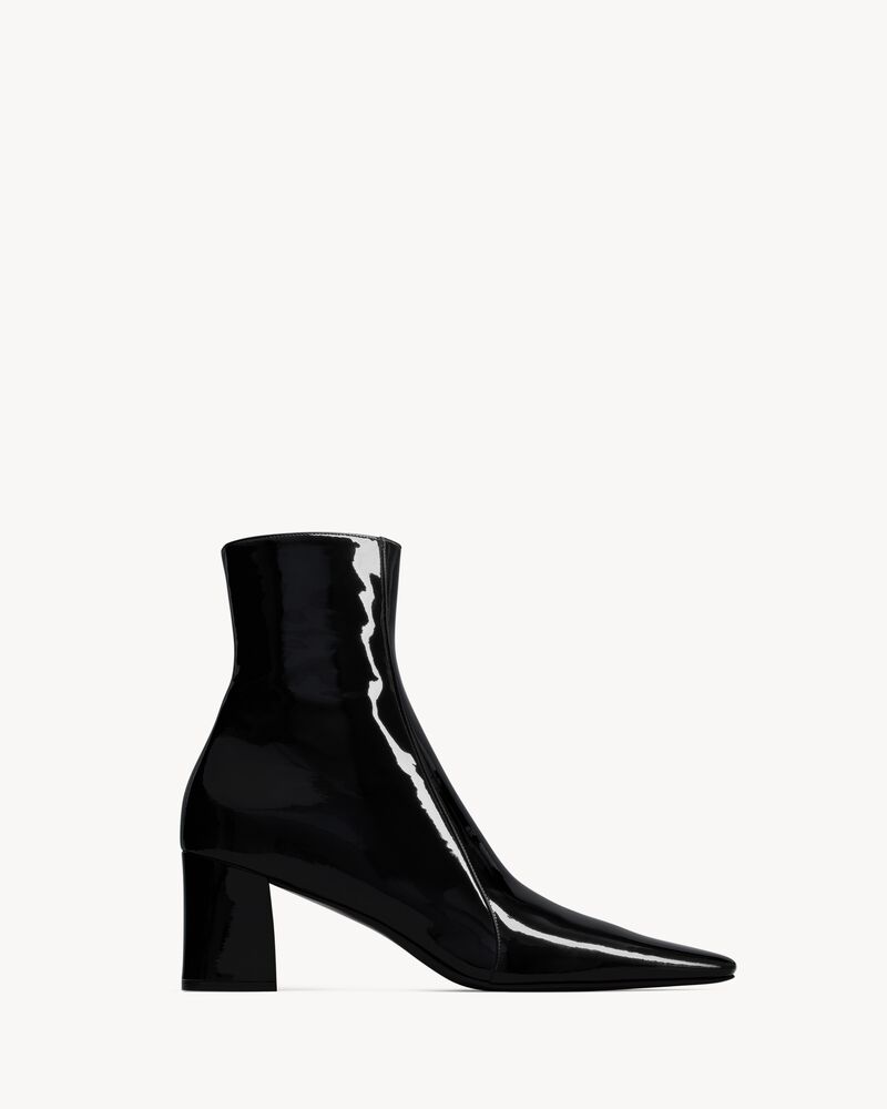 rainer bottines zippées en cuir verni