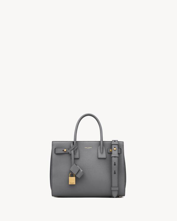 Sac Ysl Sac Gris Yves Saint Laurent SAC DE JOUR SOUPLE EN CUIR