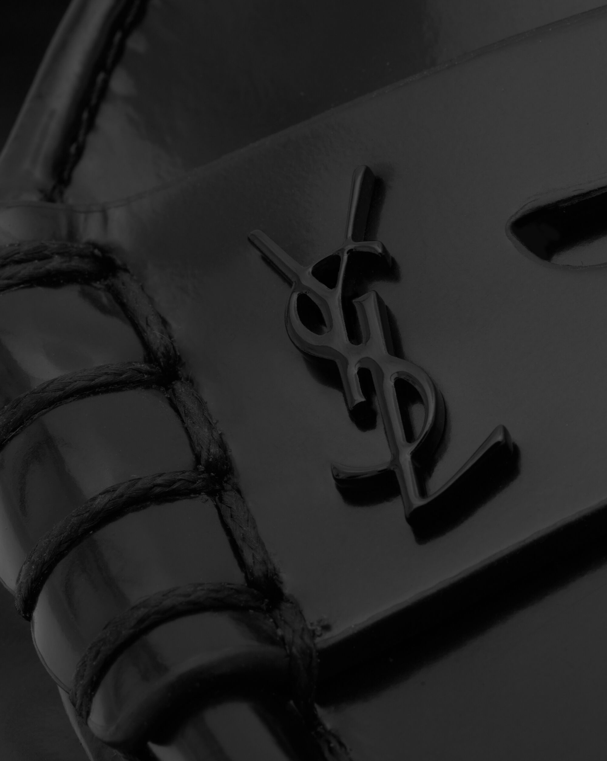 Le Loafer chunky penny slippers in glazed leather