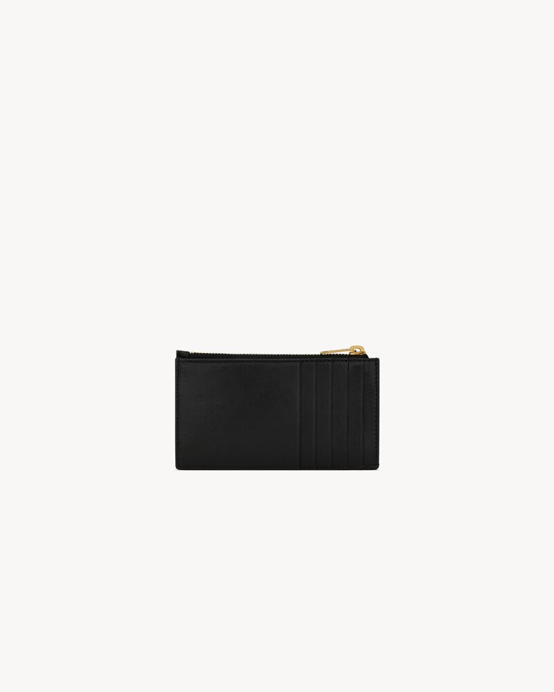 Cassandre matelassé carré zipped fragments card case in lambskin