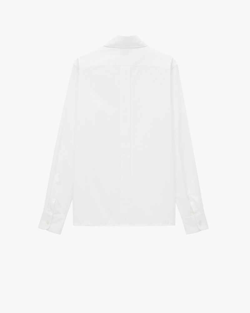 CASSANDRE shirt in self-stripe cotton poplin