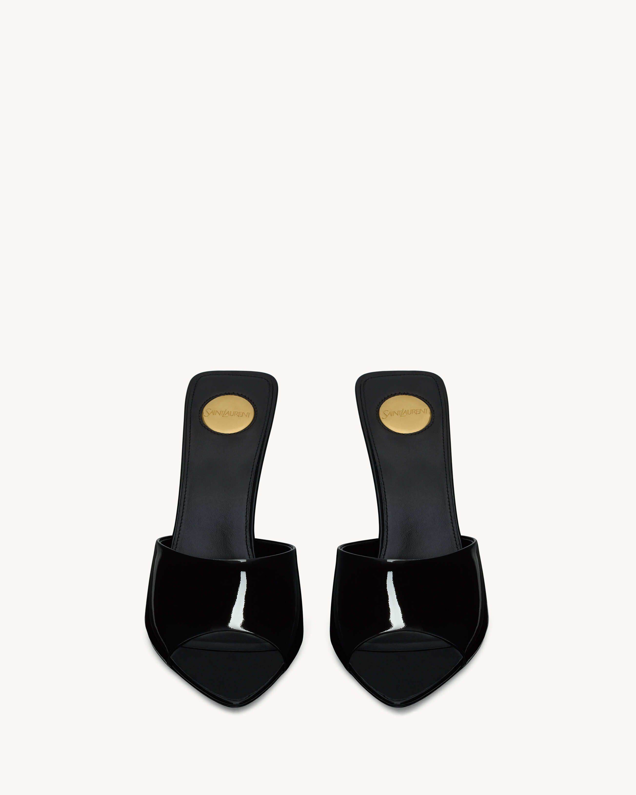 ROMY mules in patent leather
