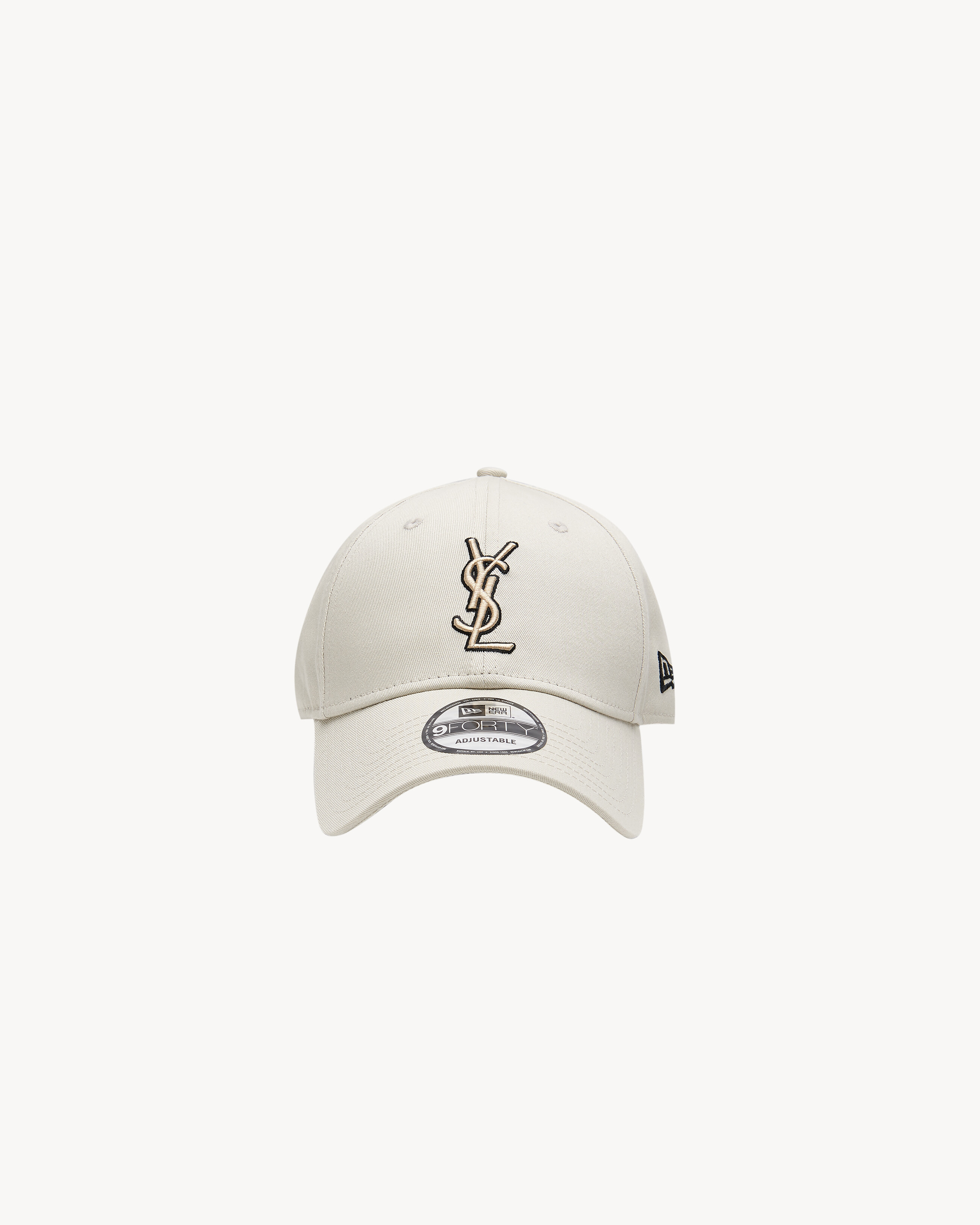 NEW ERA CASSANDRE CAP IN CANVAS in White Saint Laurent YSL EN-US