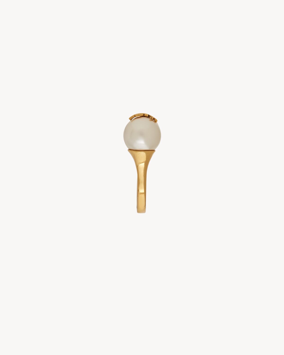 cassandre pearl and ball ring in metal