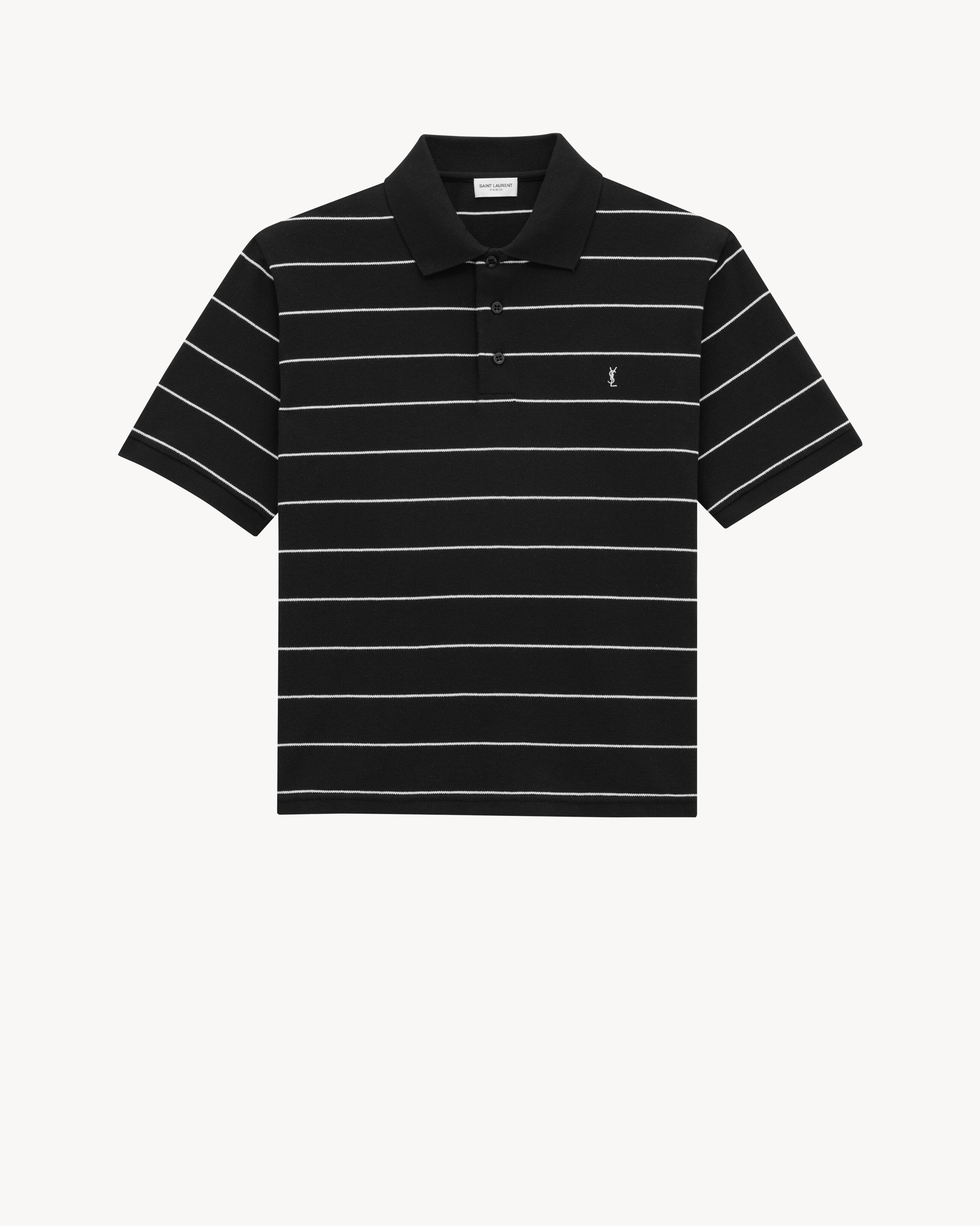 CASSANDRE POLO SHIRT IN STRIPED PIQUÉ