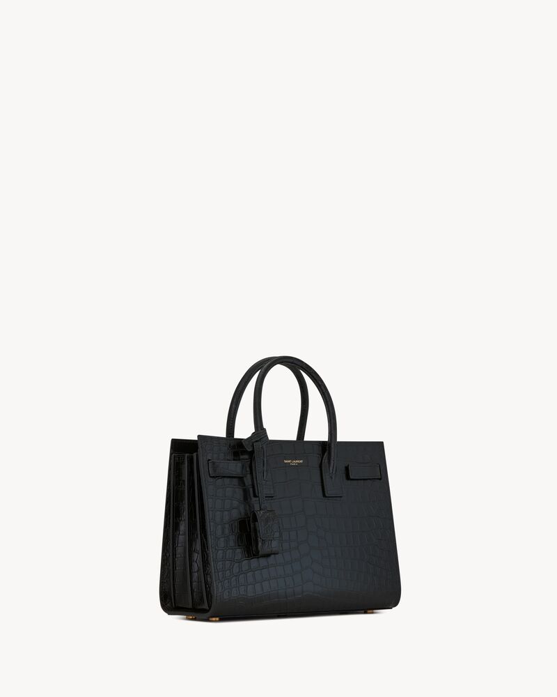 SAC DE JOUR IN CROCODILE-EMBOSSED LEATHER – BABY