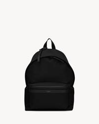 City backpack in ECONYL?, smooth leather and nylon