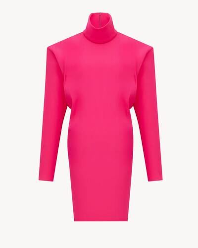 【美品】サンローラン ヴェルヴェット ドレス Saint Laurent ベルベット Vネック ドレス ブラック (Saint