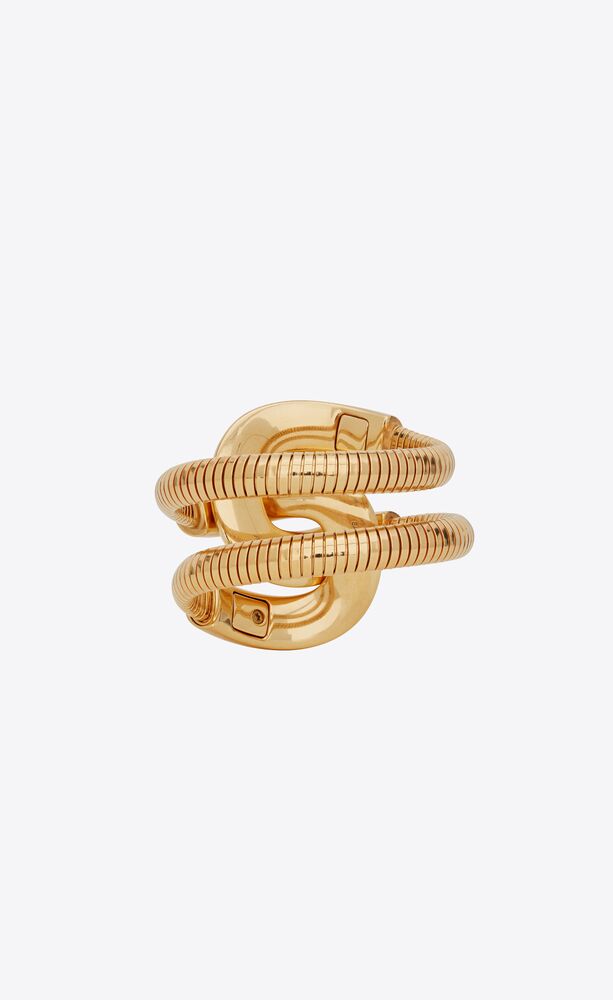 You & Me bracelet oversize en métal | Saint Laurent | YSL.com