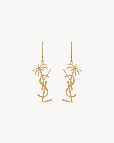 Ysl logo drop earrings Outlet