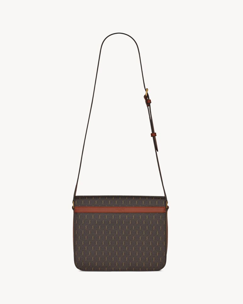 Le MONOGRAMME medium messenger bag in CASSANDRE canvas and smooth