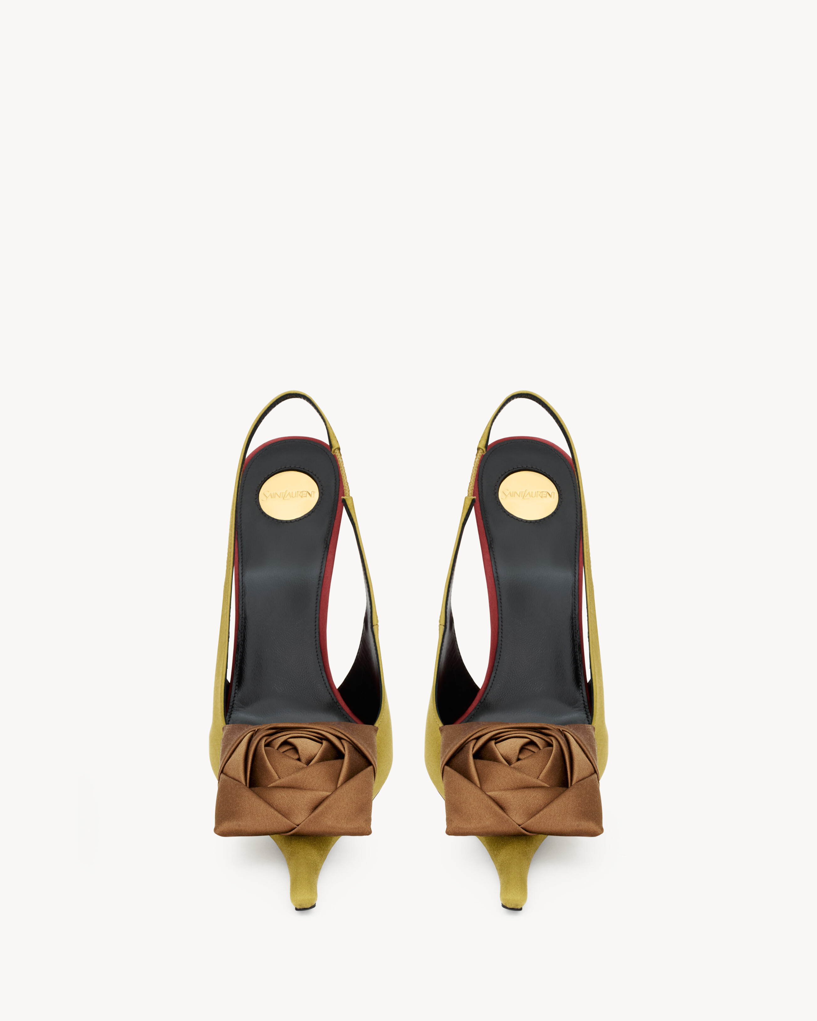 AMALIA slingbacks en crêpe satin