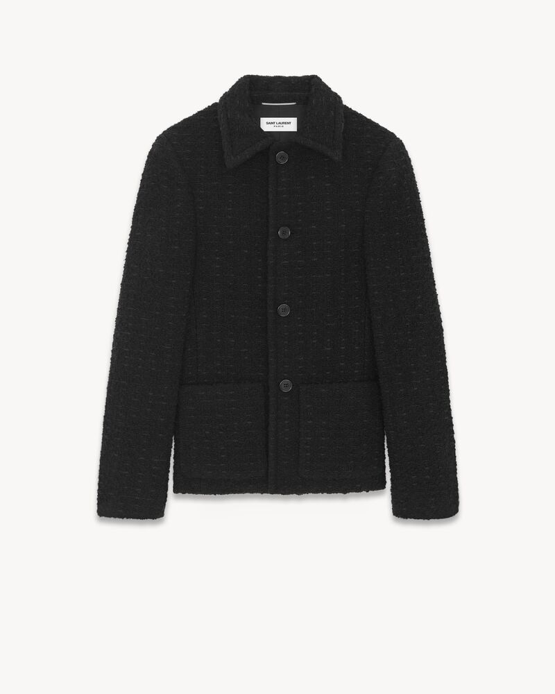 short jacket in tweed