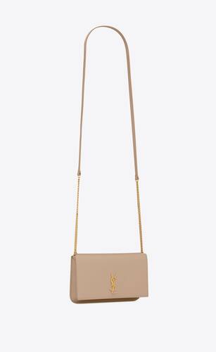 CASSANDRE phone holder with strap in smooth leather | Saint Laurent ...