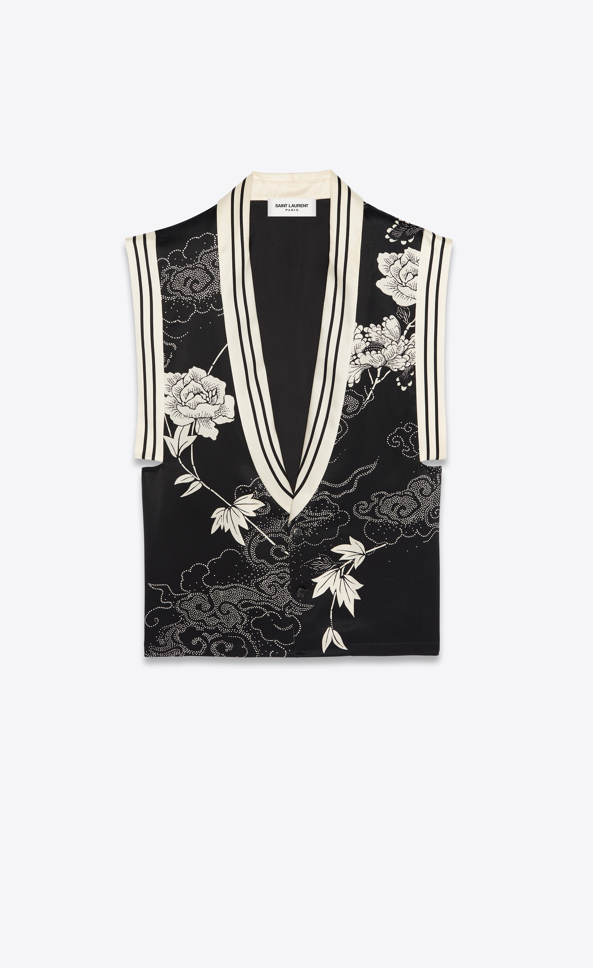 saint laurent sleeveless shirt