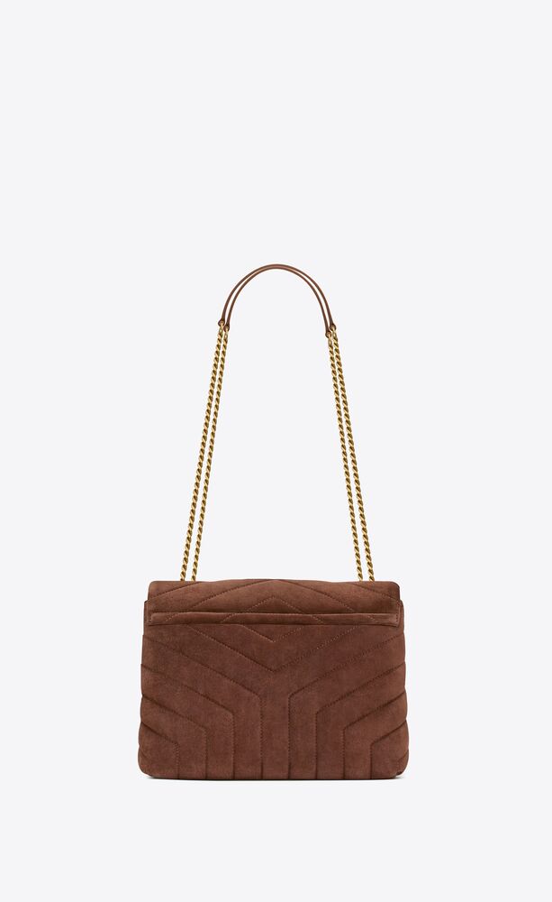 loulou small in quilted suede