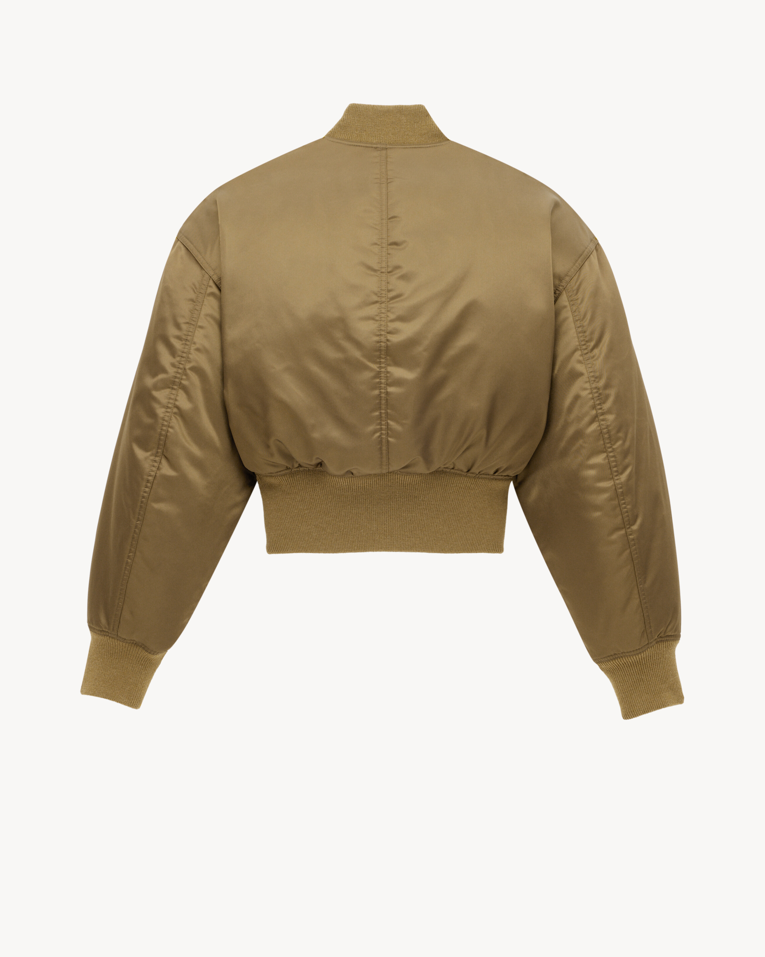 bomber jacket in shiny nylon