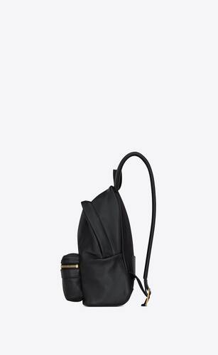 City toy backpack in smooth leather and canvas | Saint Laurent 