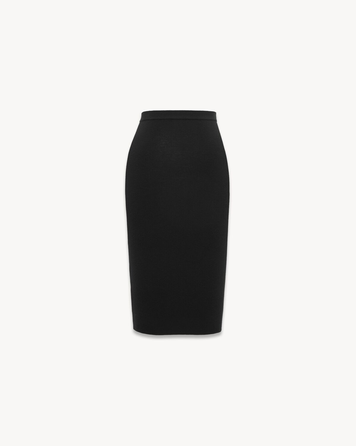 pencil skirt in ribbed wool