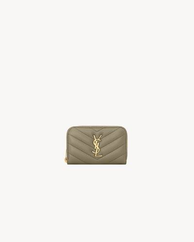 小物 SAINT LAURENT PARIS Fastener Coin Purse Saint Laurent Sade Coin Purse in Lambskin | Saks Fifth Avenue