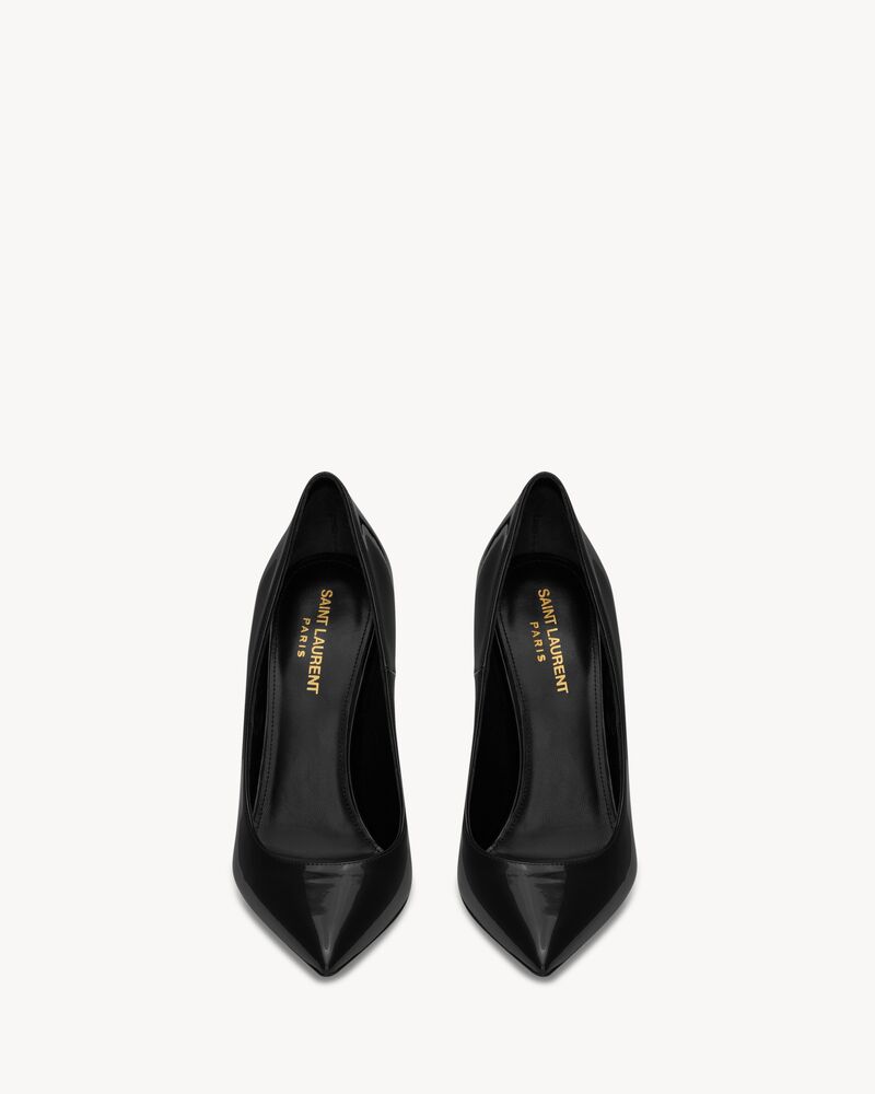 Saint Laurent オピウム　パンプス　【定価231,000円】 オピウム パンプス（ゴールドトーン ヒール/パテントレザー） ブラック