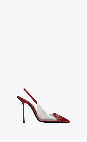 chica slingback pumps in tpu and patent leather
