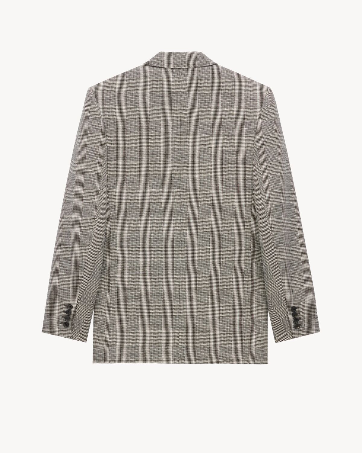 yves jacket in prince of wales wool