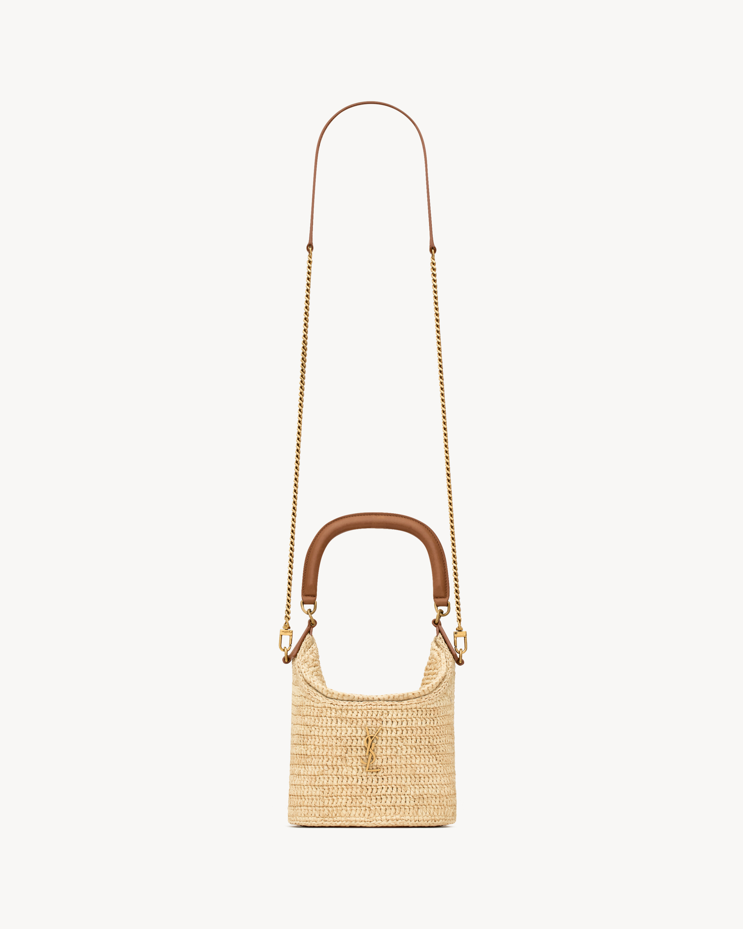 GABY bucket bag in raffia