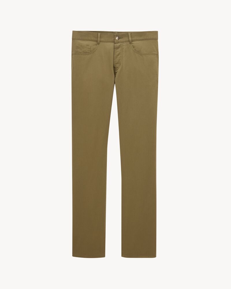 Pantalon relaxed slim en coton
