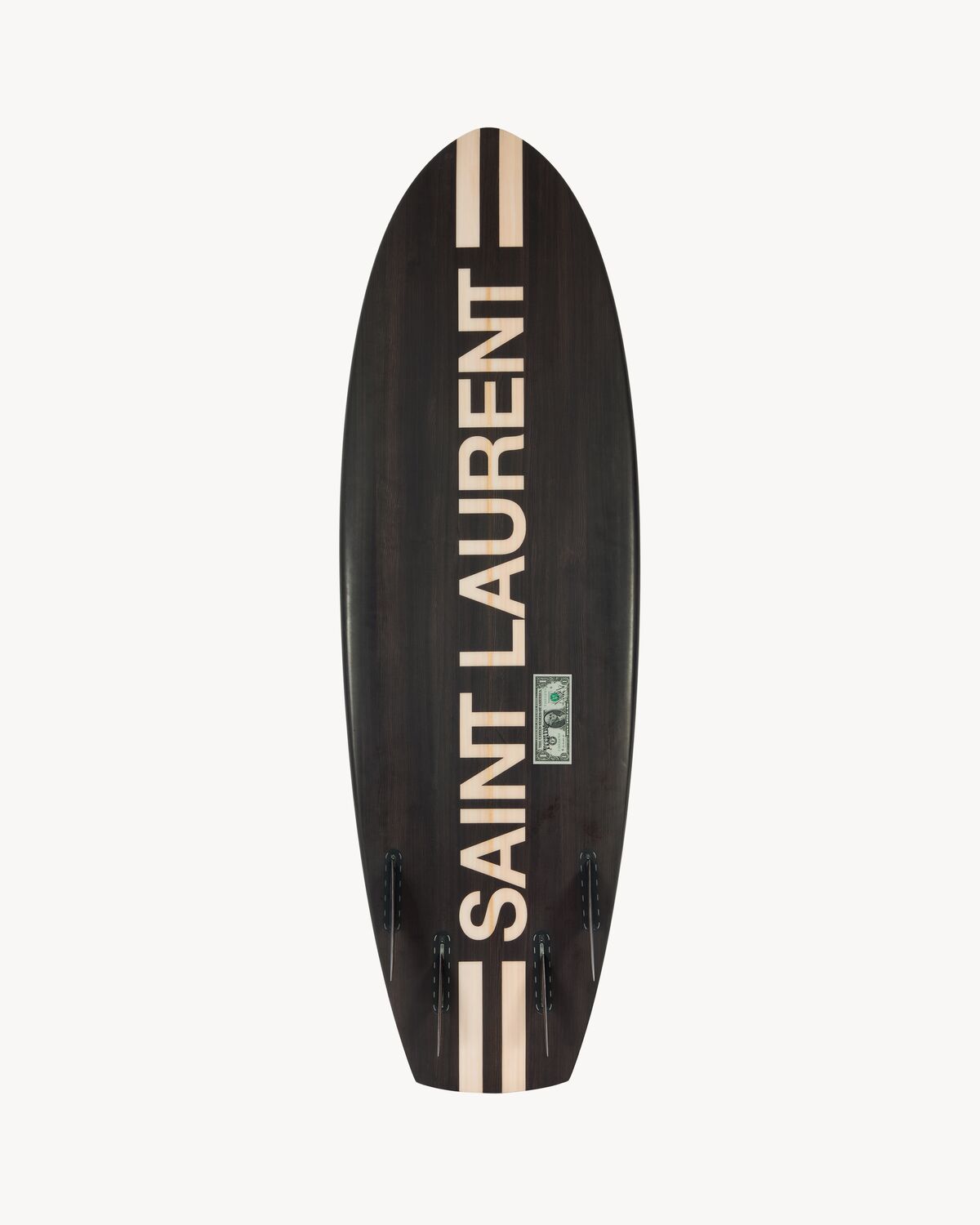 UWL Saint Laurent wood effect surfboard