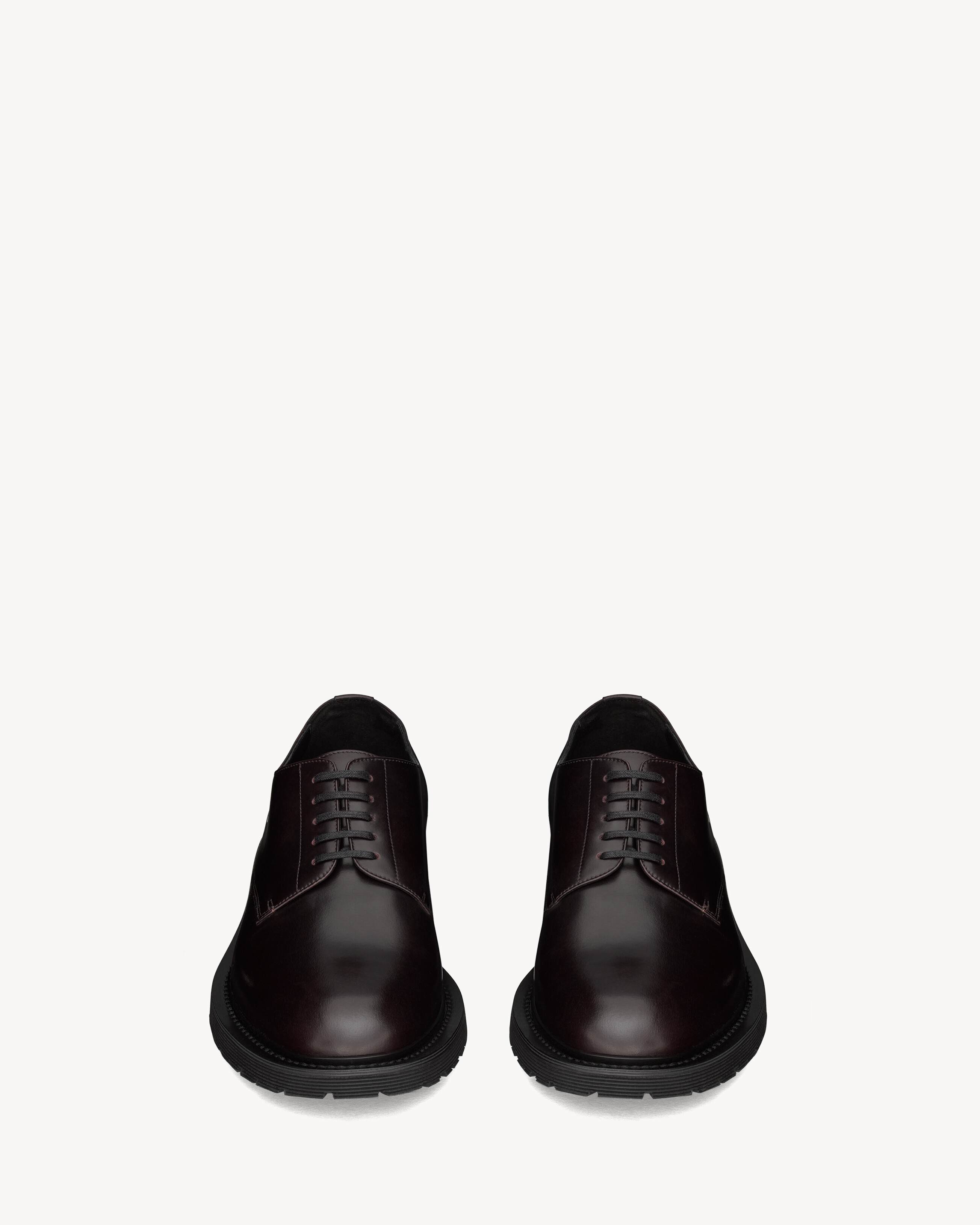 Sapato derby ARMY em couro liso