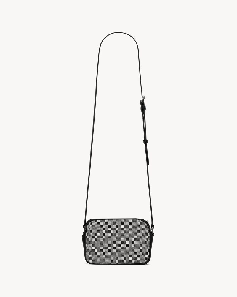 CAMP small camera bag in canvas and lambskin Saint Laurent Norway