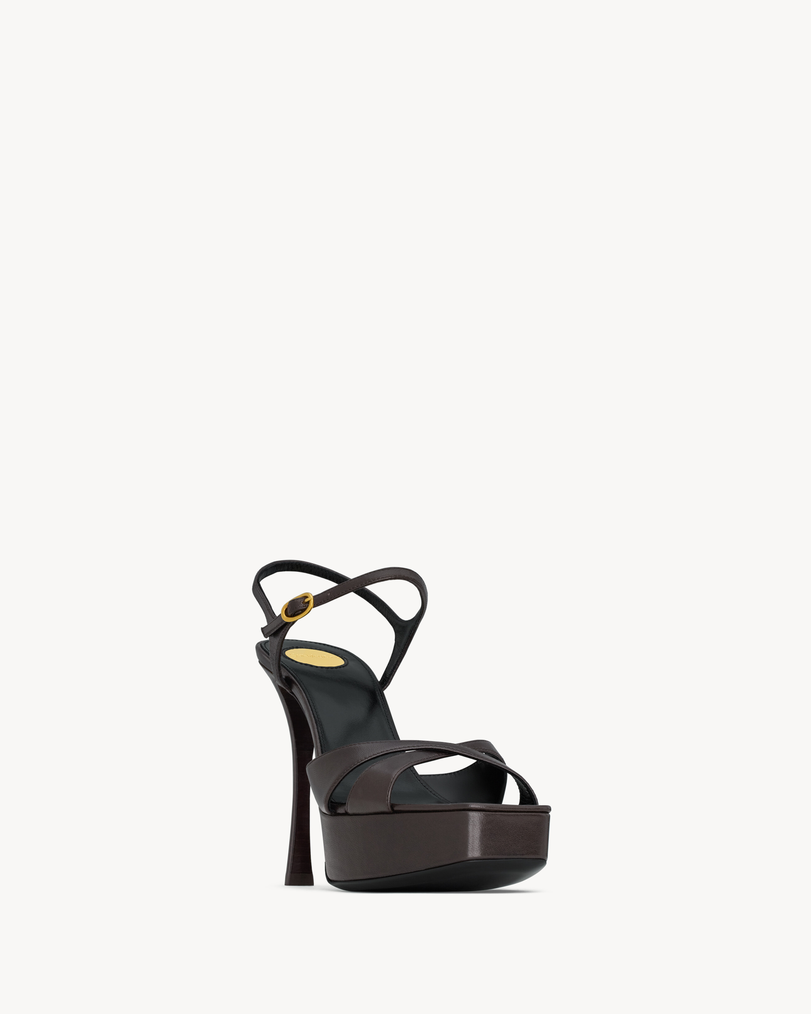 DEBBIE Plateausandalen aus Glattleder