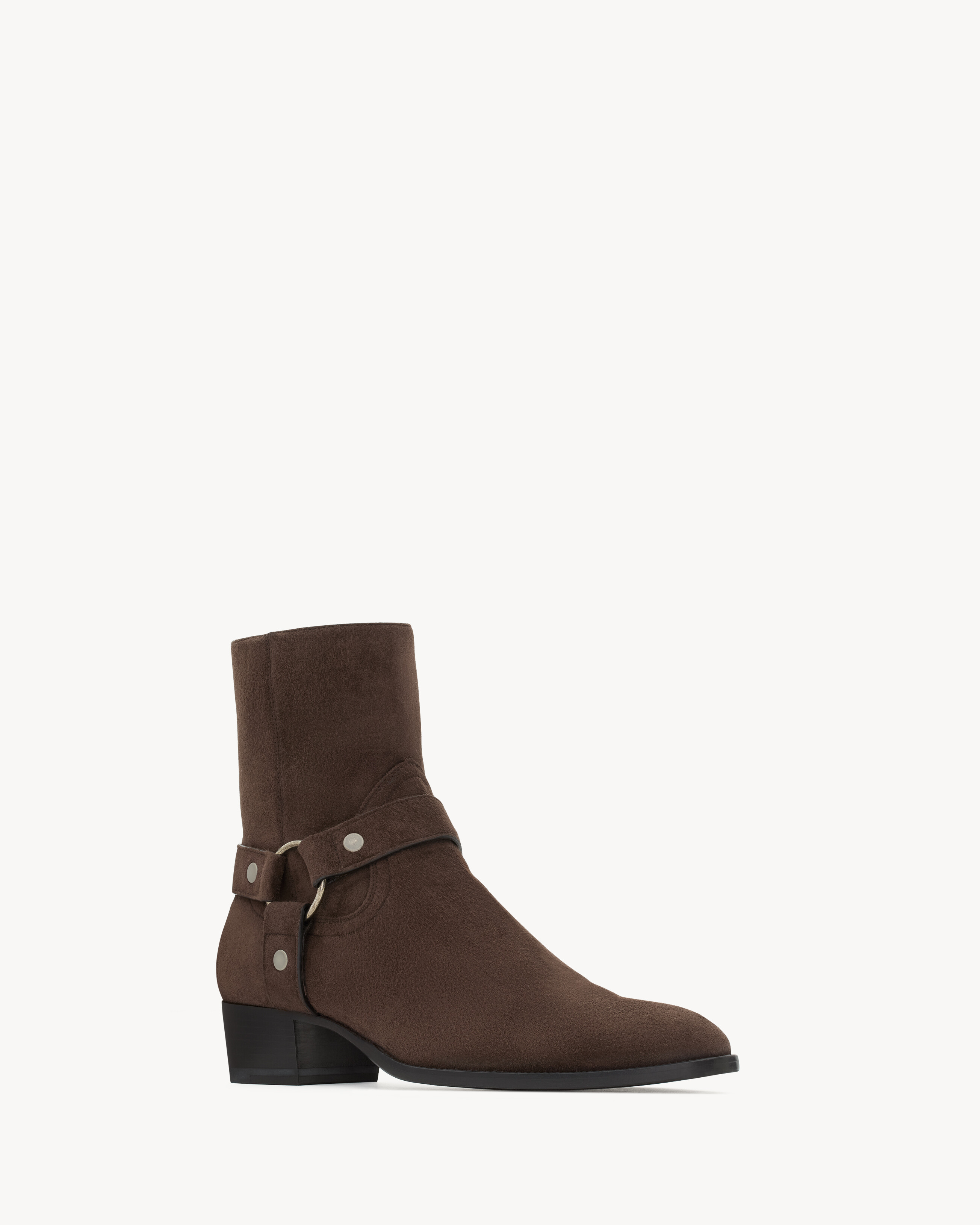 WYATT harness boots in suede
