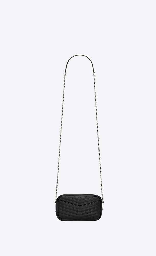 Black Lou mini quilted-leather cross-body bag