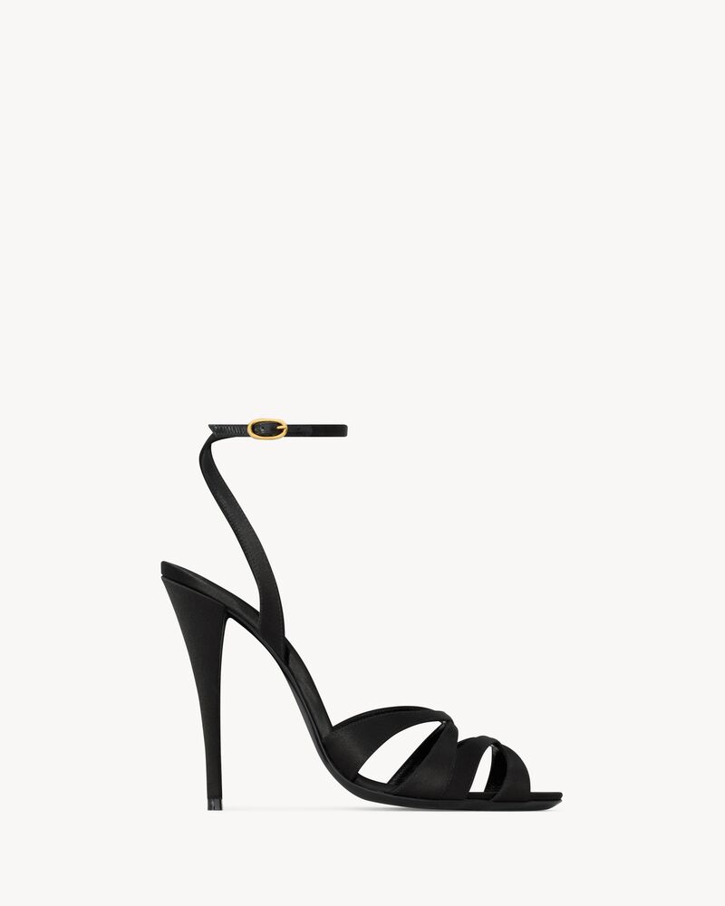 CHANDELLE sandals in satin crepe