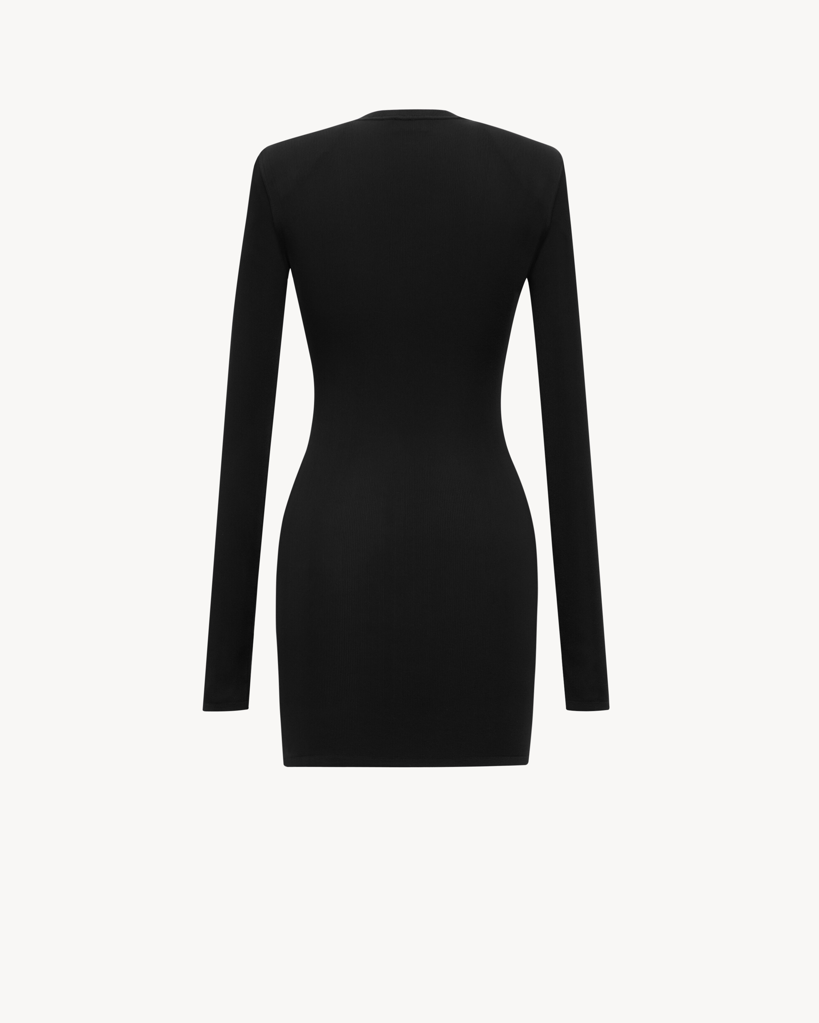 mini dress in knit in Black | Saint Laurent | YSL EN-PT mini dress in knit in Black | Saint Laurent | YSL EN-PT
