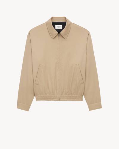 ジャケット SAINT LAURENT Woman Jacket Beige 818404Y04VY 2100 Certified cotton cropped jacket SAINT LAURENT - Nugnes1920