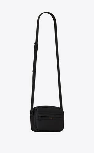 Saint Laurent Small Leather Camera Bag in Blue
