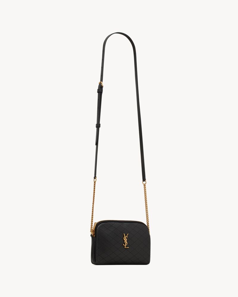 Saint Laurent Monogramme Quilted Leather Zip Pouch