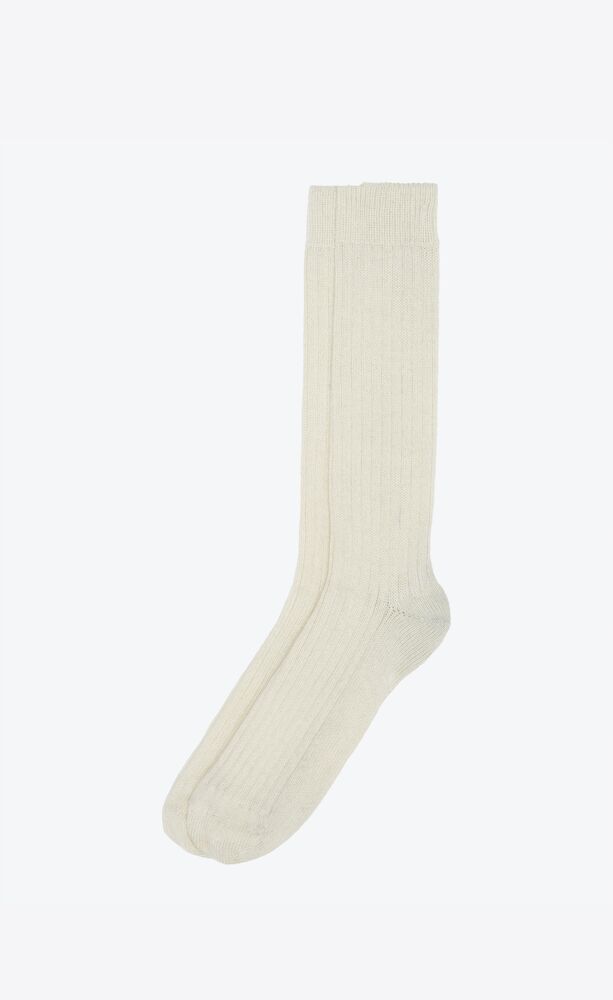 Ribbed wool socks | Saint Laurent Zimbabwe | YSL.com